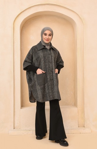 Gray Poncho 4012B-03