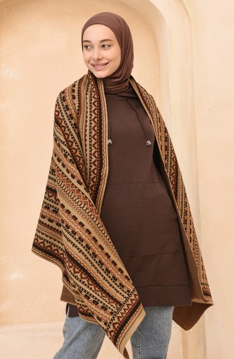 Beige Poncho 4374A-06