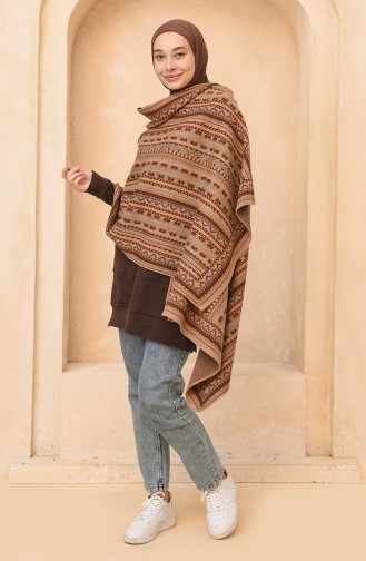 Ponchos Couleur Brun 4374A-08