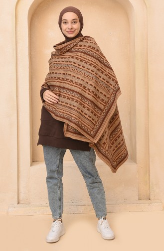 Brown Poncho 4374A-08