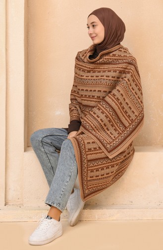 Brown Poncho 4374A-08