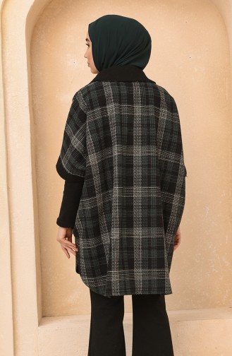 Smaragdgrün Poncho 4012C-02