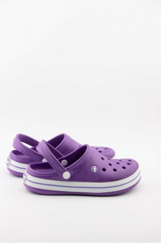 Purple Summer slippers 3459.MM MOR-BEYAZ