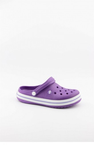 Purple Summer slippers 3459.MM MOR-BEYAZ