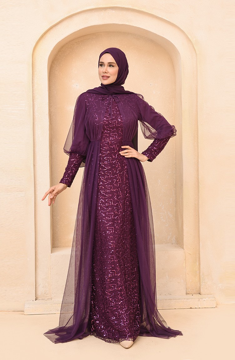 Hijab purple hotsell dress
