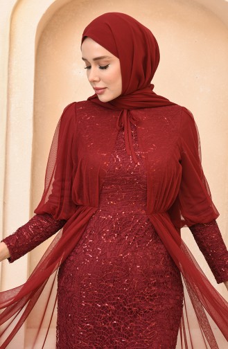 Habillé Hijab Bordeaux 5346-18