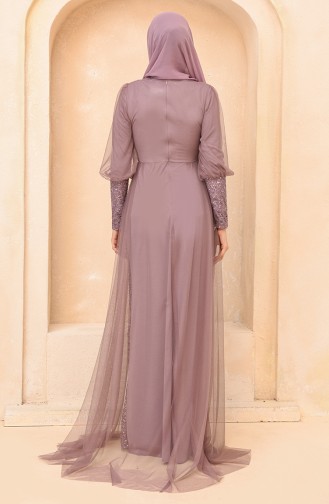 Helllila Hijab-Abendkleider 5346-21