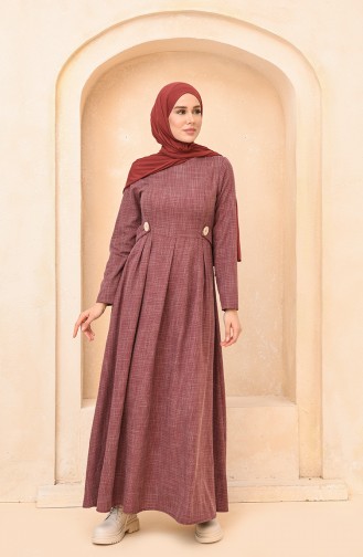 Robe Hijab Bordeaux 3359-01