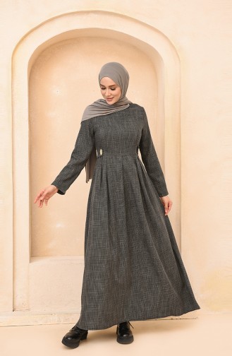 Black Hijab Dress 3359-02