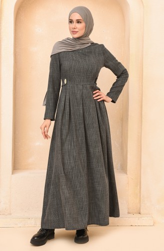 Black Hijab Dress 3359-02