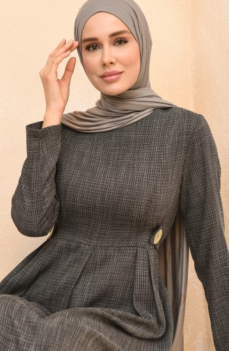 Black Hijab Dress 3359-02