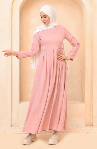 Powder Hijab Dress 3359-05