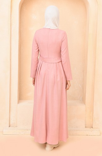 Powder Hijab Dress 3359-05