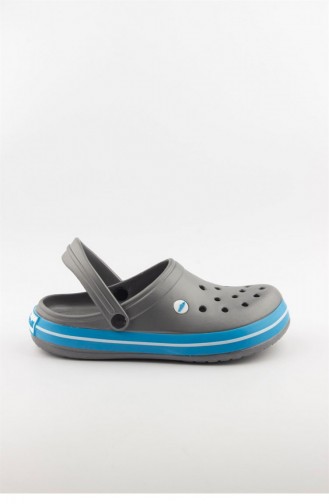 Turquoise Summer slippers 3464.MM GRİ-TURKUAZ-BEYAZ