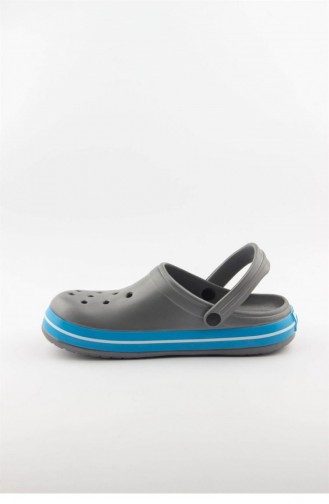 Turquoise Summer slippers 3464.MM GRİ-TURKUAZ-BEYAZ