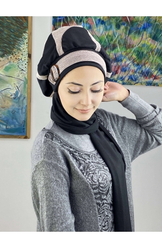 Brown Ready to wear Turban 23KASTB43-01