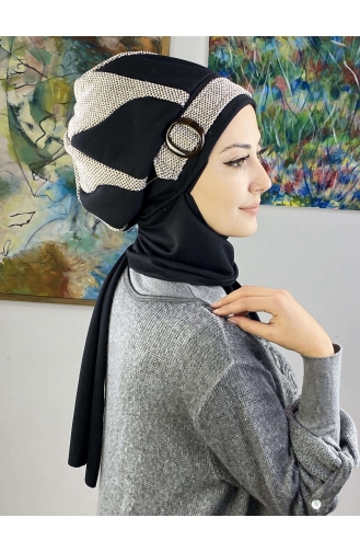 Brown Ready to Wear Turban 23KASTB38-01