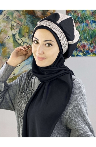 Brown Ready to Wear Turban 23KASTB38-01