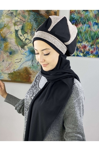 Brown Ready to Wear Turban 23KASTB38-01