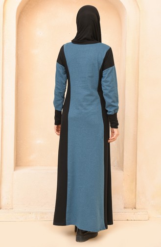 Black Hijab Dress 3353-01