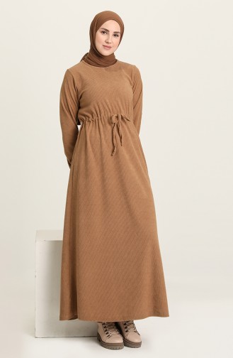 Camel Hijab Dress 1006-01