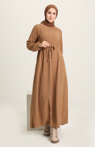 Camel Hijab Dress 1006-01