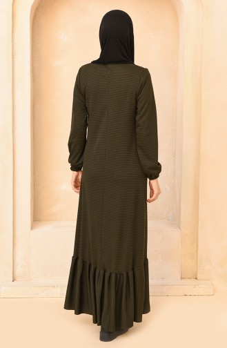 Green Hijab Dress 1453-02