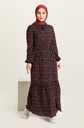 Black Hijab Dress 60212-02