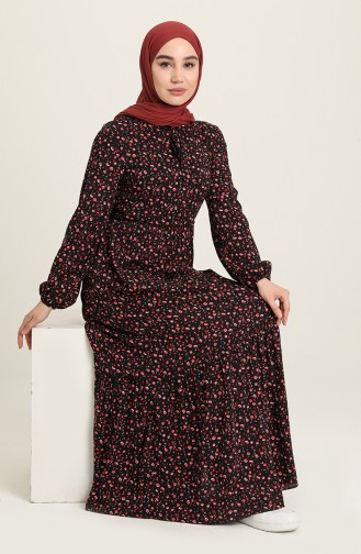 Black Hijab Dress 60212-02
