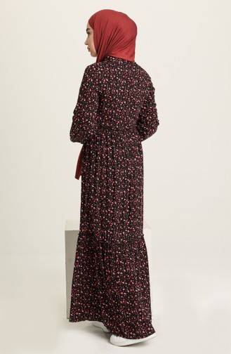 Black Hijab Dress 60212-02