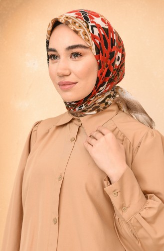 Çini Desen Mevsimlik Eşarp 11449-08 Vizon