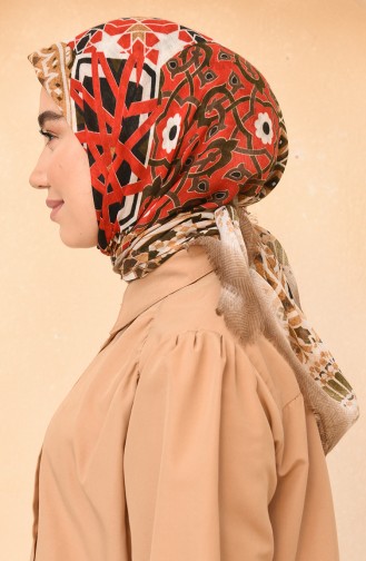 Çini Desen Mevsimlik Eşarp 11449-08 Vizon