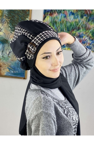 Schwarz Praktischer Turban 23KASTB44-01