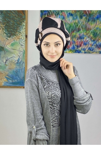 Cream Ready to Wear Turban 23KASTB41-01