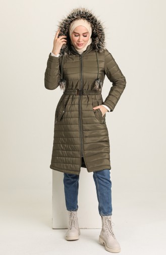 Khaki Winter Coat 519521-01