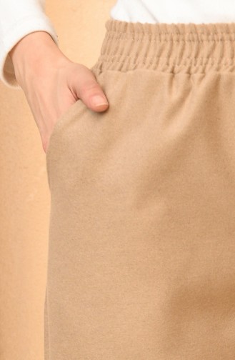 Pantalon Taille élastique 1028-03 Café au Lait 1028-03