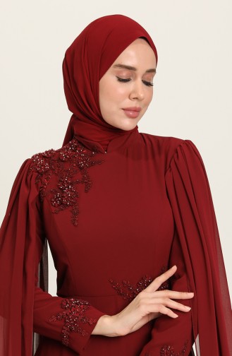 Habillé Hijab Bordeaux 040013-01