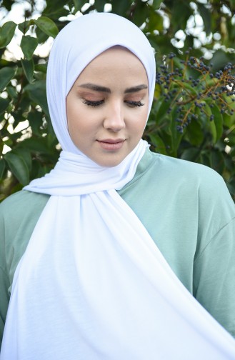Penye Şal 1152-22 Beyaz