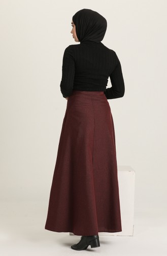 Claret Red Skirt 2552-01