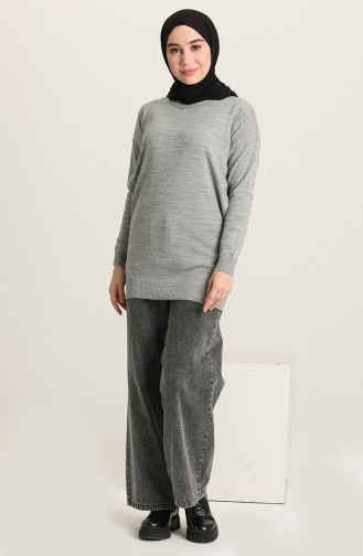 Grau Pullover 4390-07