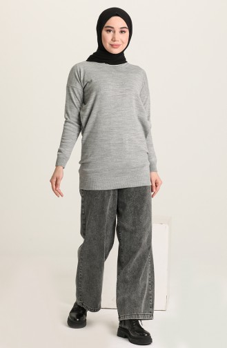 Grau Pullover 4390-07