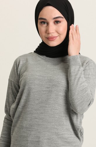 Grau Pullover 4390-07