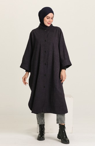 Dunkelblau Poncho 3521-01