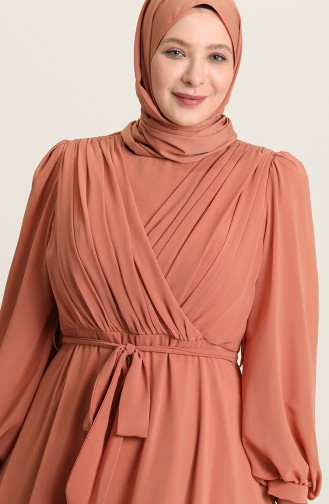 Zwiebelschalen Hijab-Abendkleider 6020-04