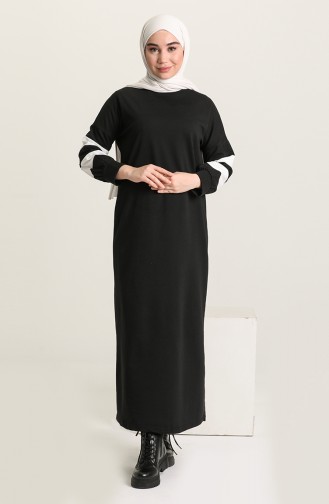Black Hijab Dress 3215-01