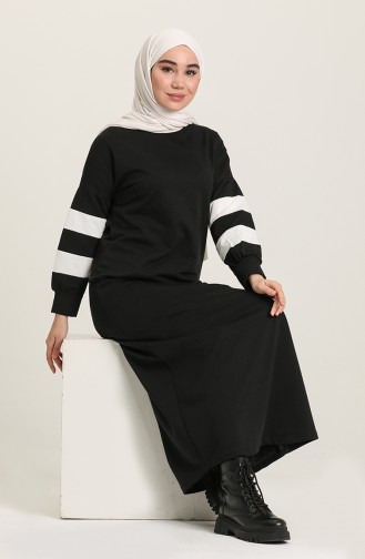 Black Hijab Dress 3215-01