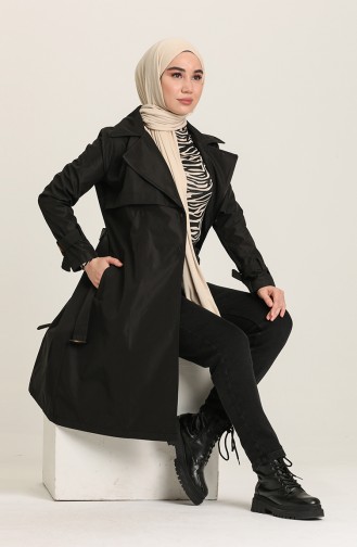 Schwarz Trench Coats Models 5653-01