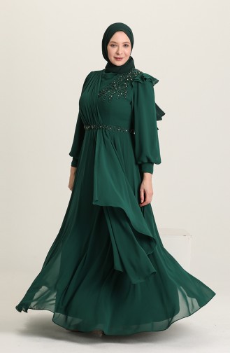 Emerald İslamitische Avondjurk 3408-04