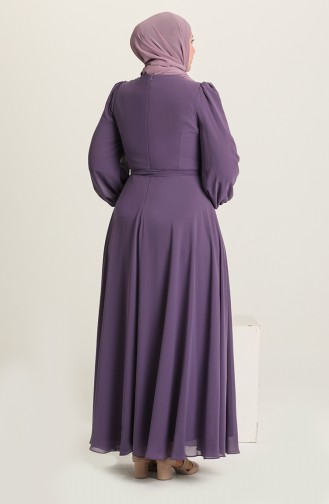 Lila Hijab-Abendkleider 6020-07