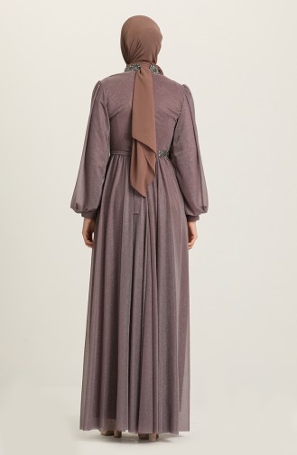 Dunkel-Rose Hijab-Abendkleider 5501-12